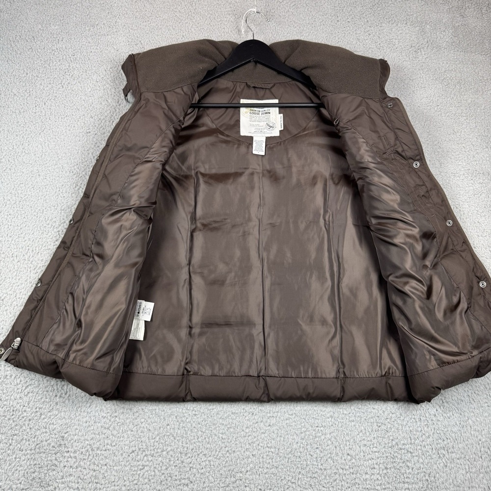 Eddie Bauer Vest Womens Large Brown EB700 Premium Goose Down Puffer Quilted - Picture 7 of 16
